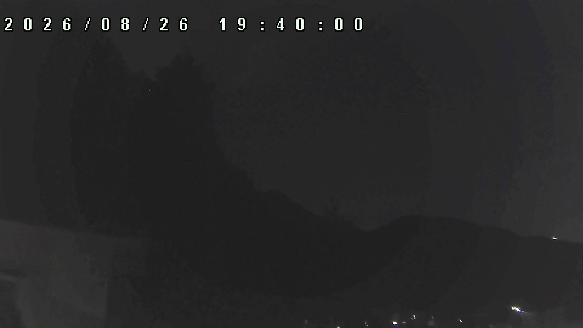 2026年8月26日 19:40ごろの金剛山登山口周辺の空