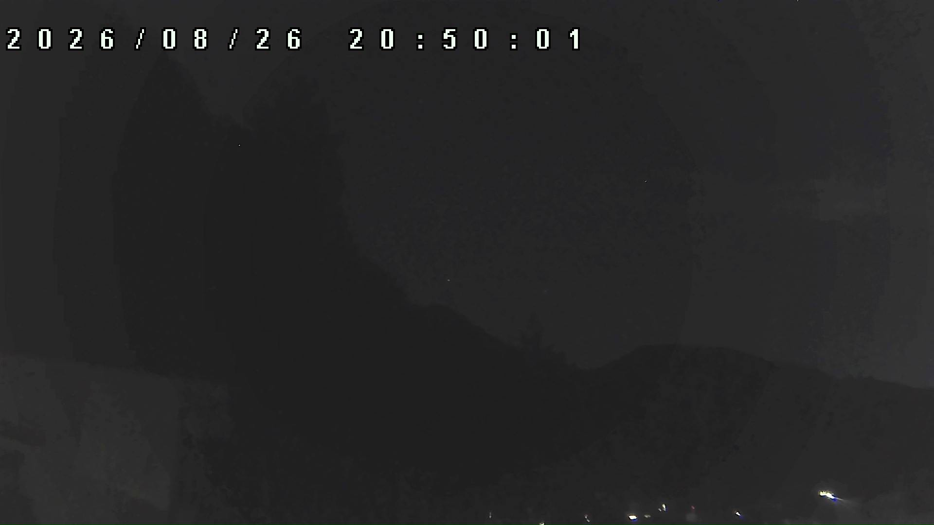 2026年8月26日 20:50ごろの金剛山登山口周辺の空