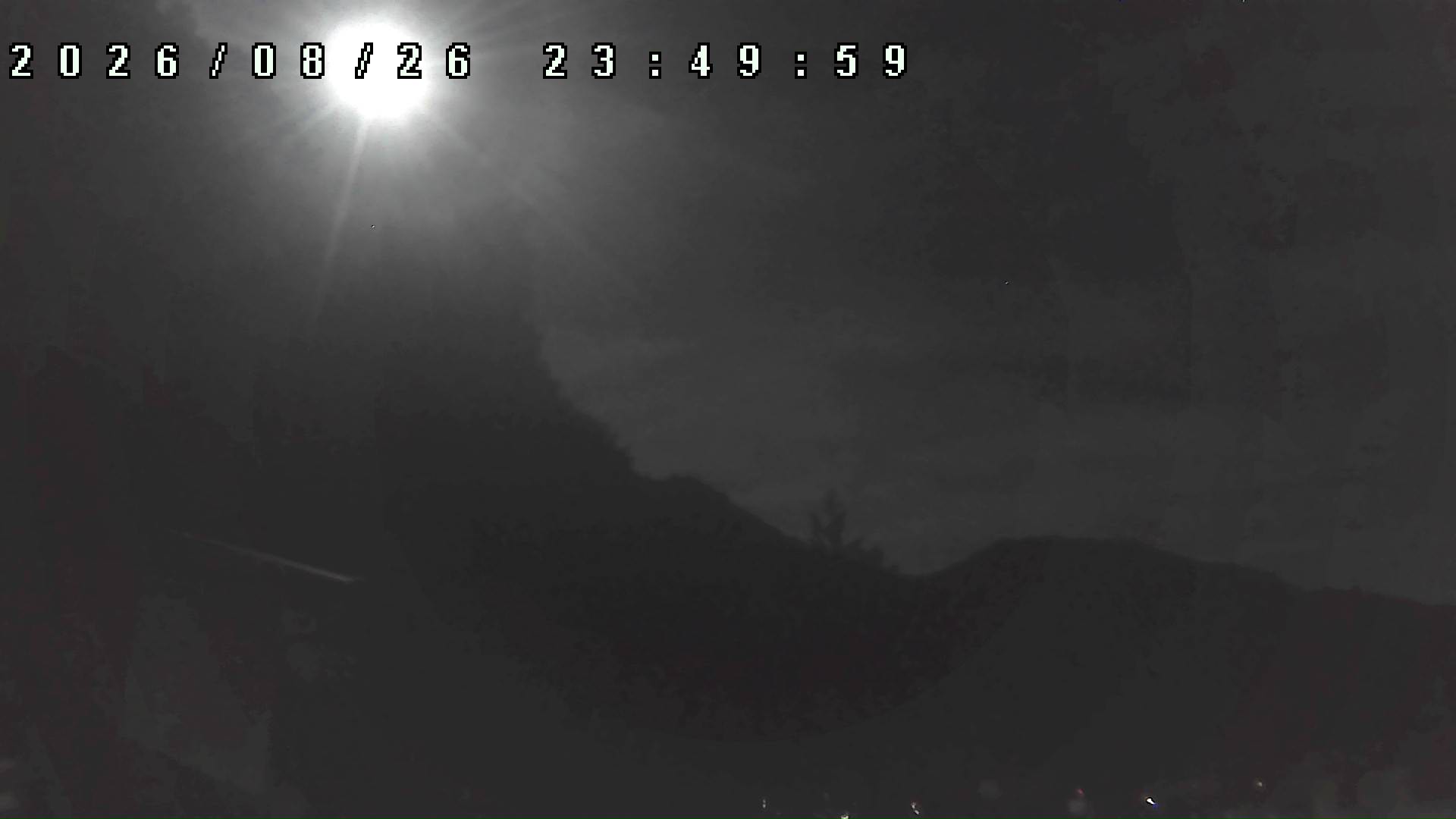 2026年8月26日 23:50ごろの金剛山登山口周辺の空