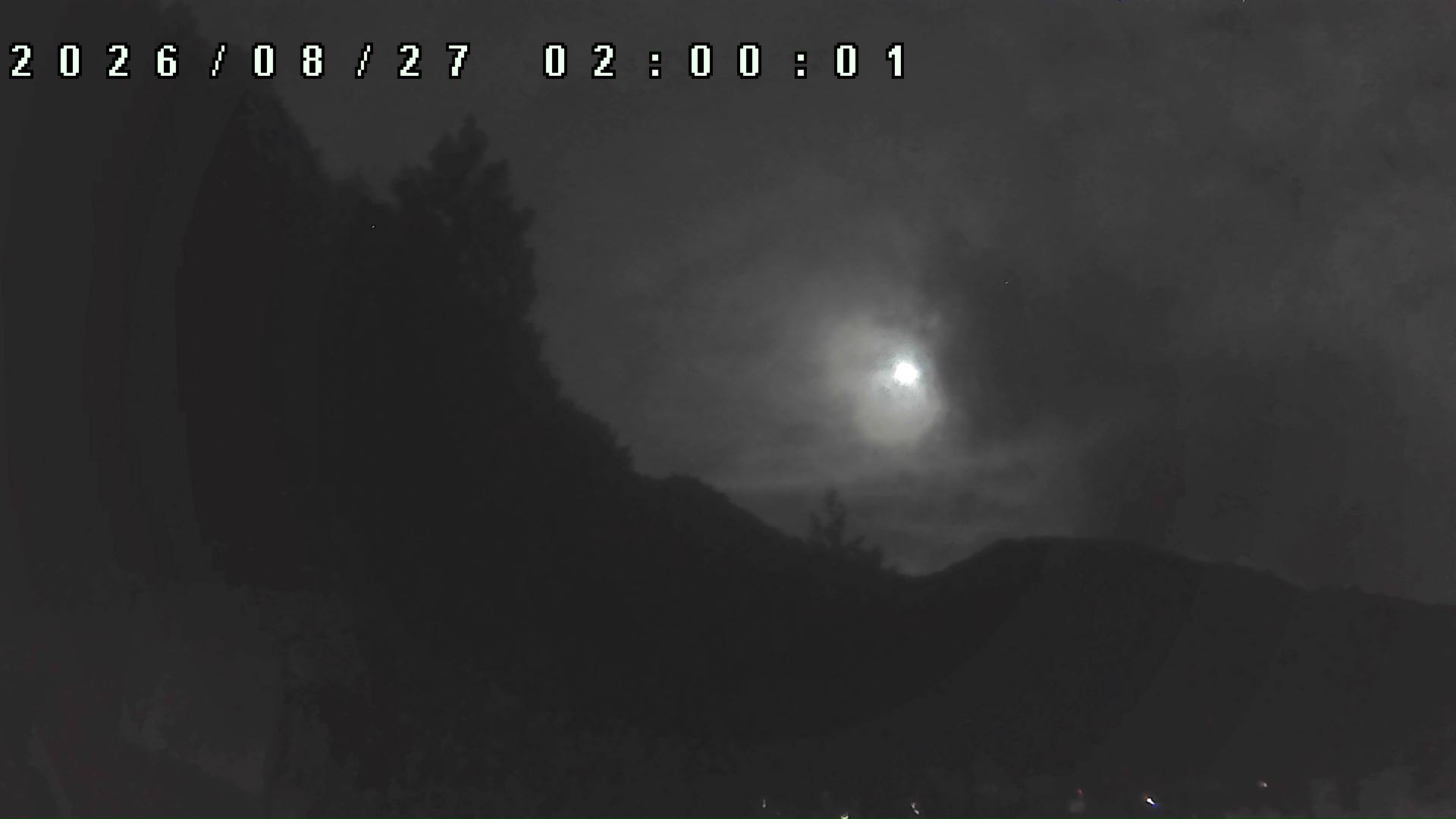 2026年8月27日 02:00ごろの金剛山登山口周辺の空