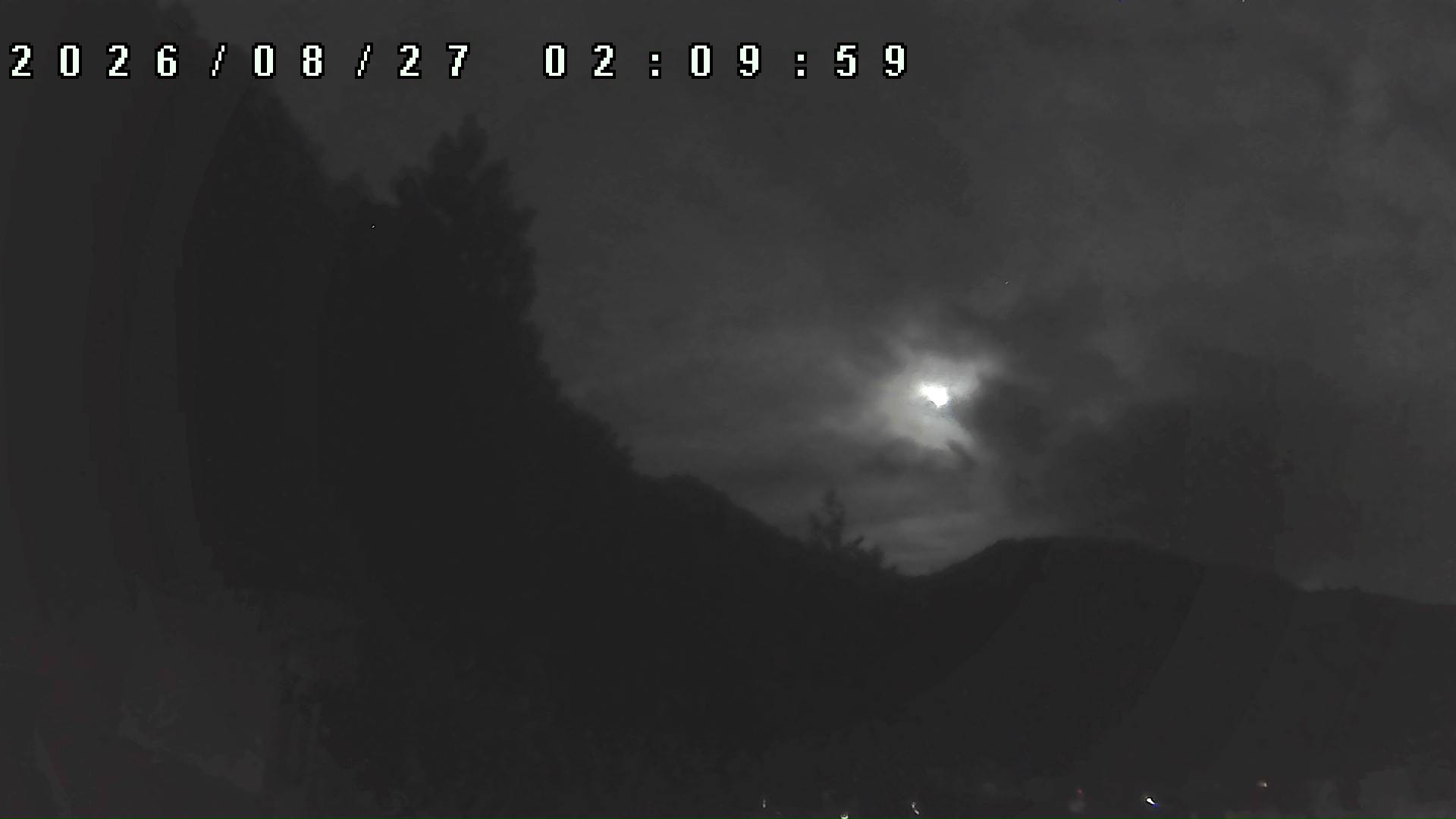 2026年8月27日 02:10ごろの金剛山登山口周辺の空
