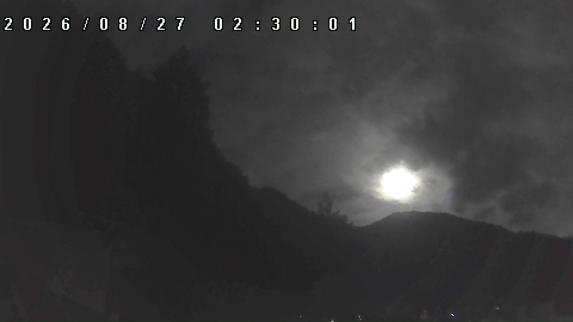 2026年8月27日 02:30ごろの金剛山登山口周辺の空