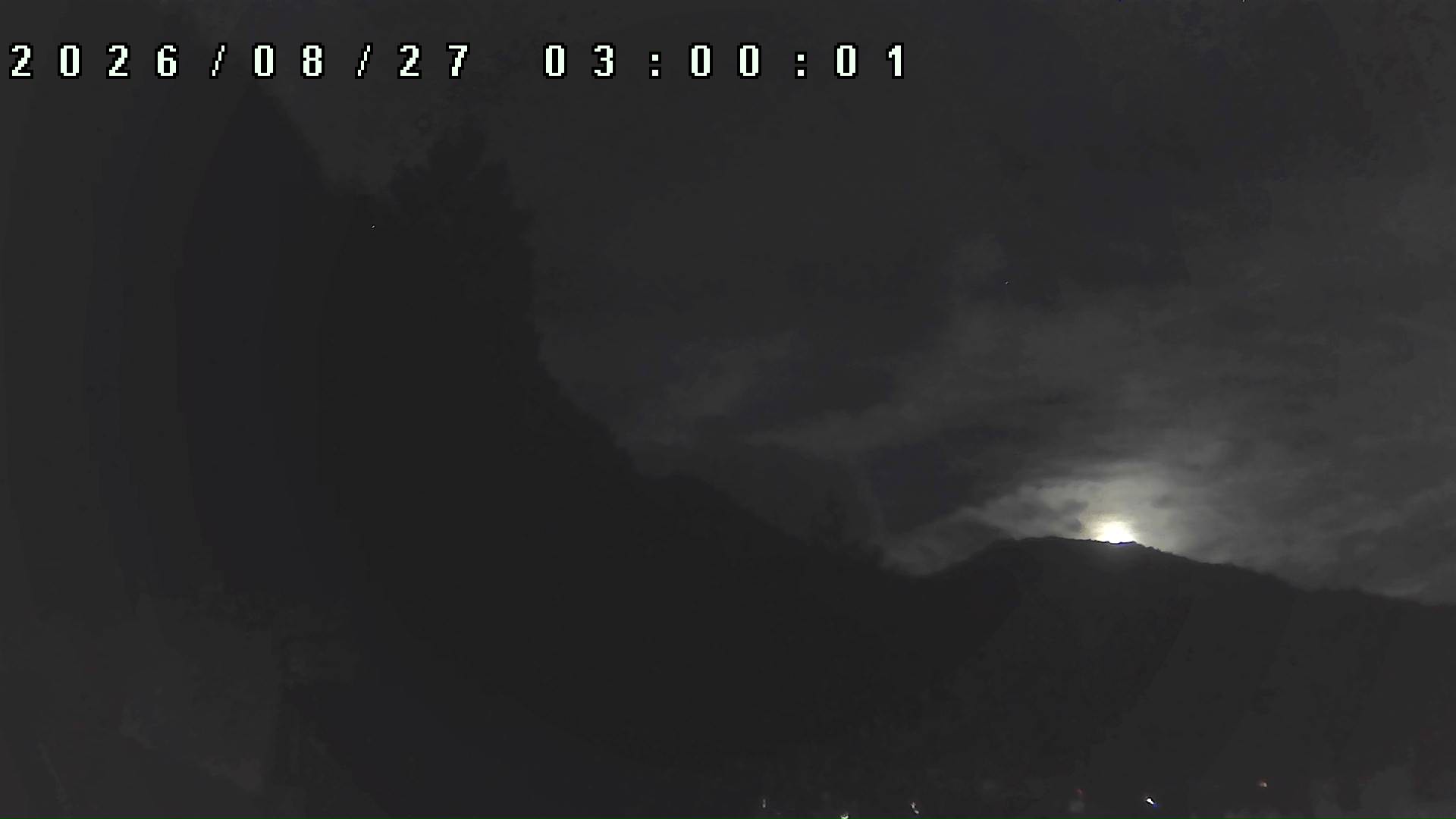 2026年8月27日 03:00ごろの金剛山登山口周辺の空