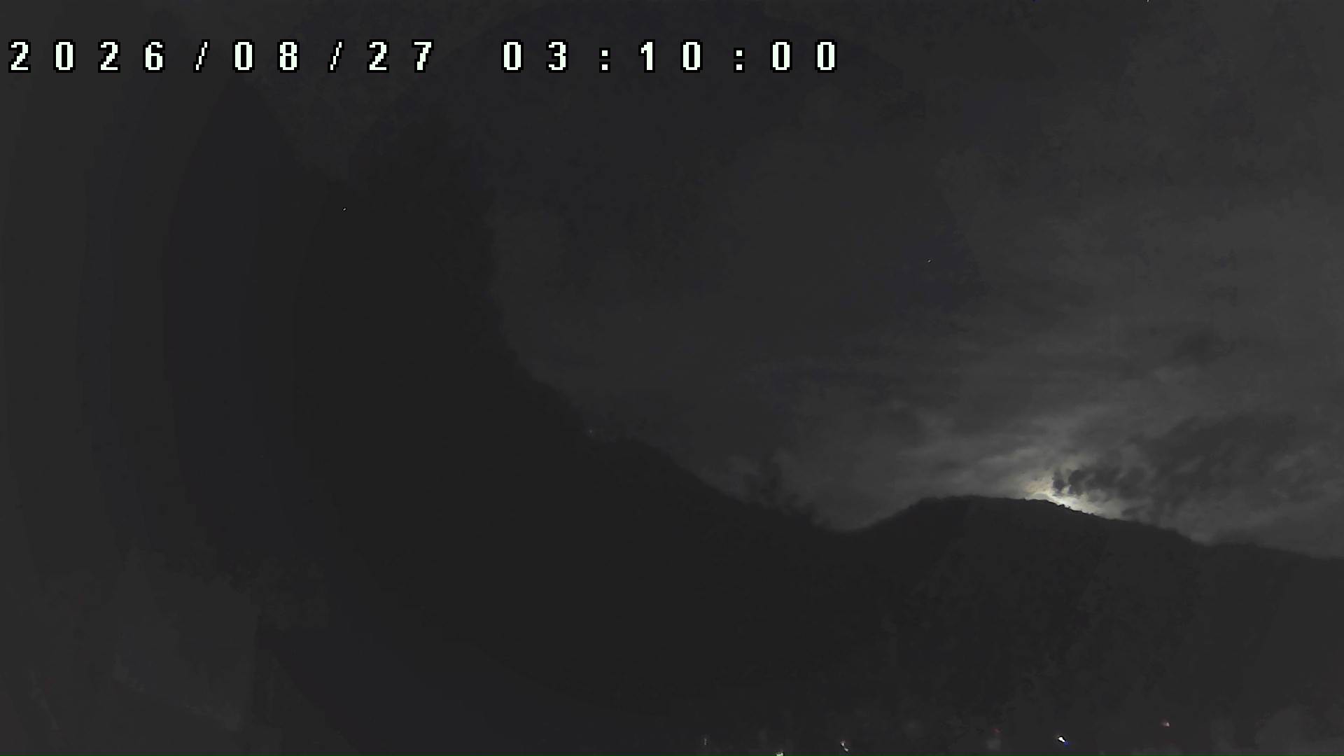 2026年8月27日 03:10ごろの金剛山登山口周辺の空