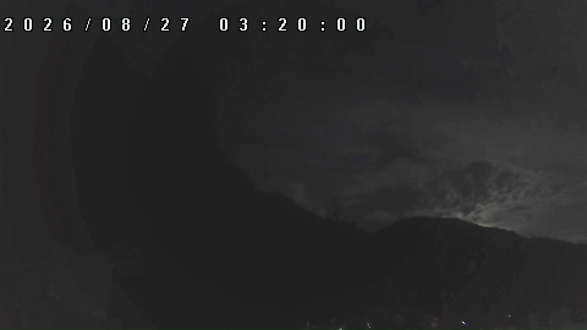 2026年8月27日 03:20ごろの金剛山登山口周辺の空