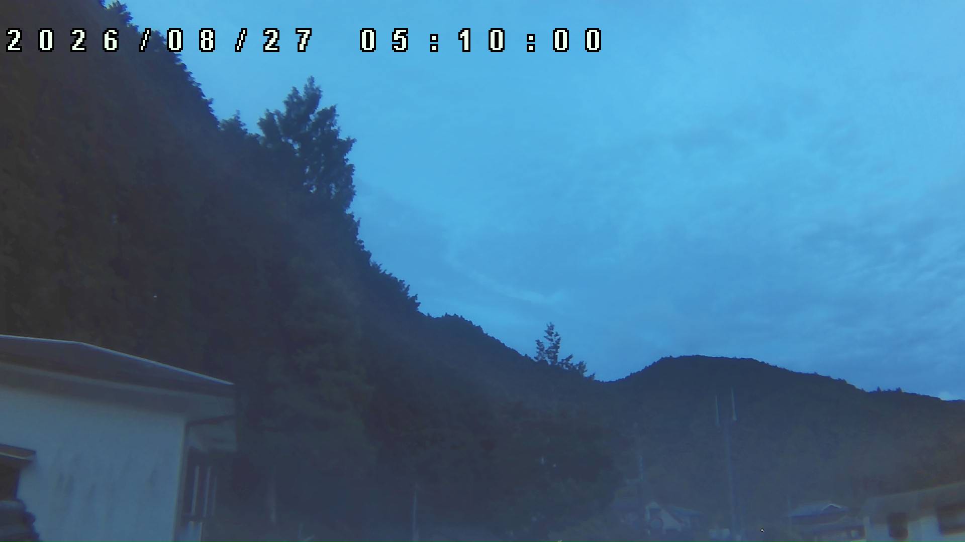 2026年8月27日 05:10ごろの金剛山登山口周辺の空