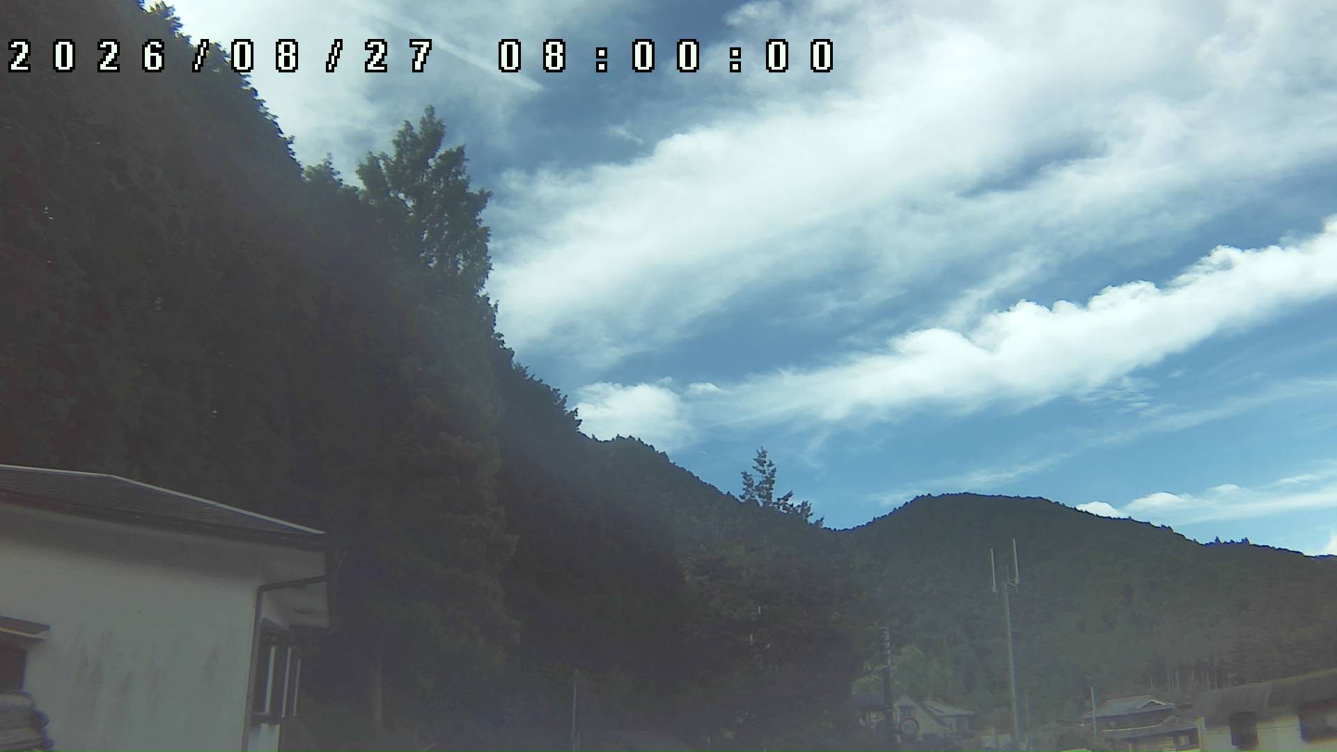 2026年8月27日 08:00ごろの金剛山登山口周辺の空