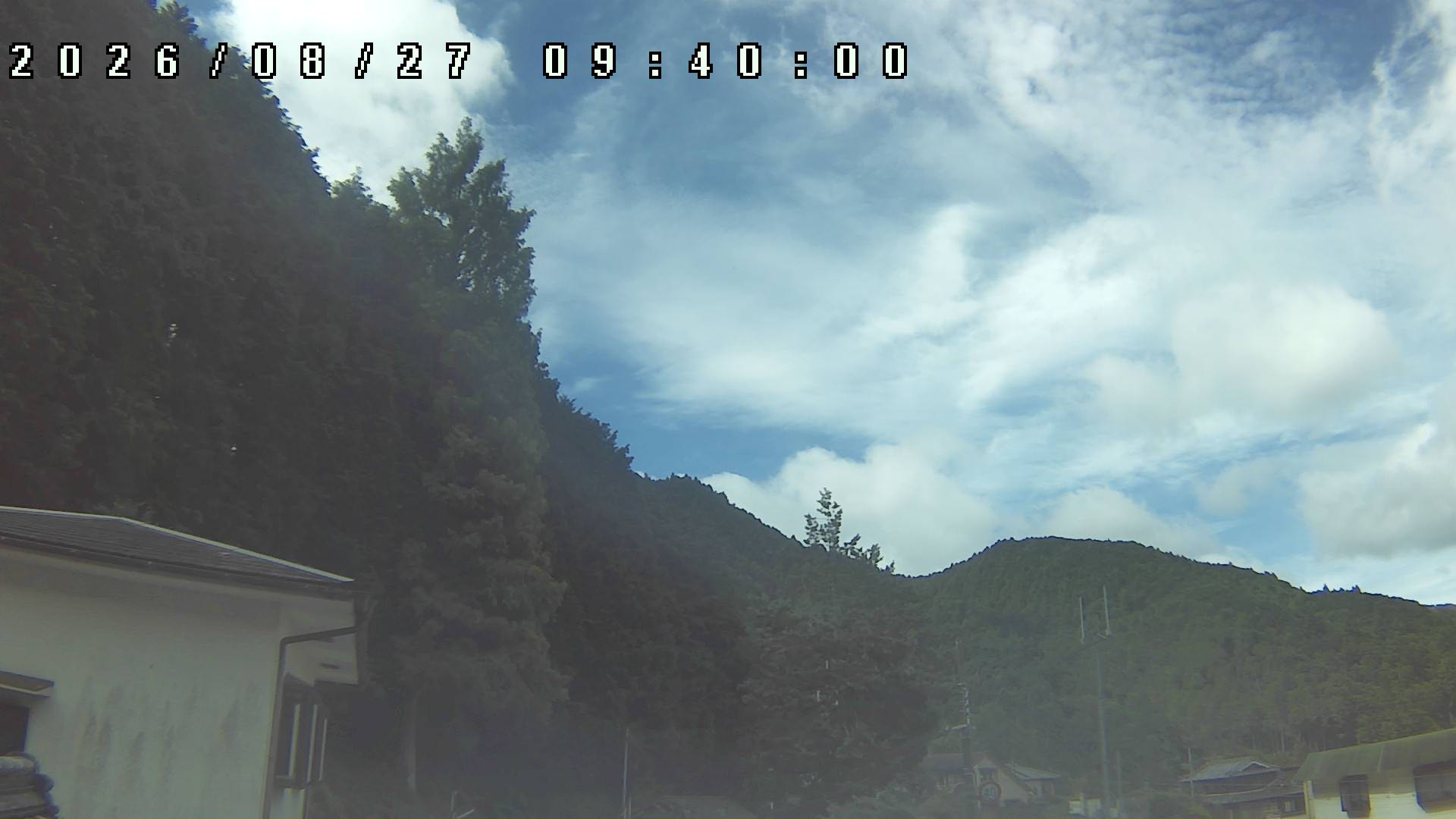 2026年8月27日 09:40ごろの金剛山登山口周辺の空