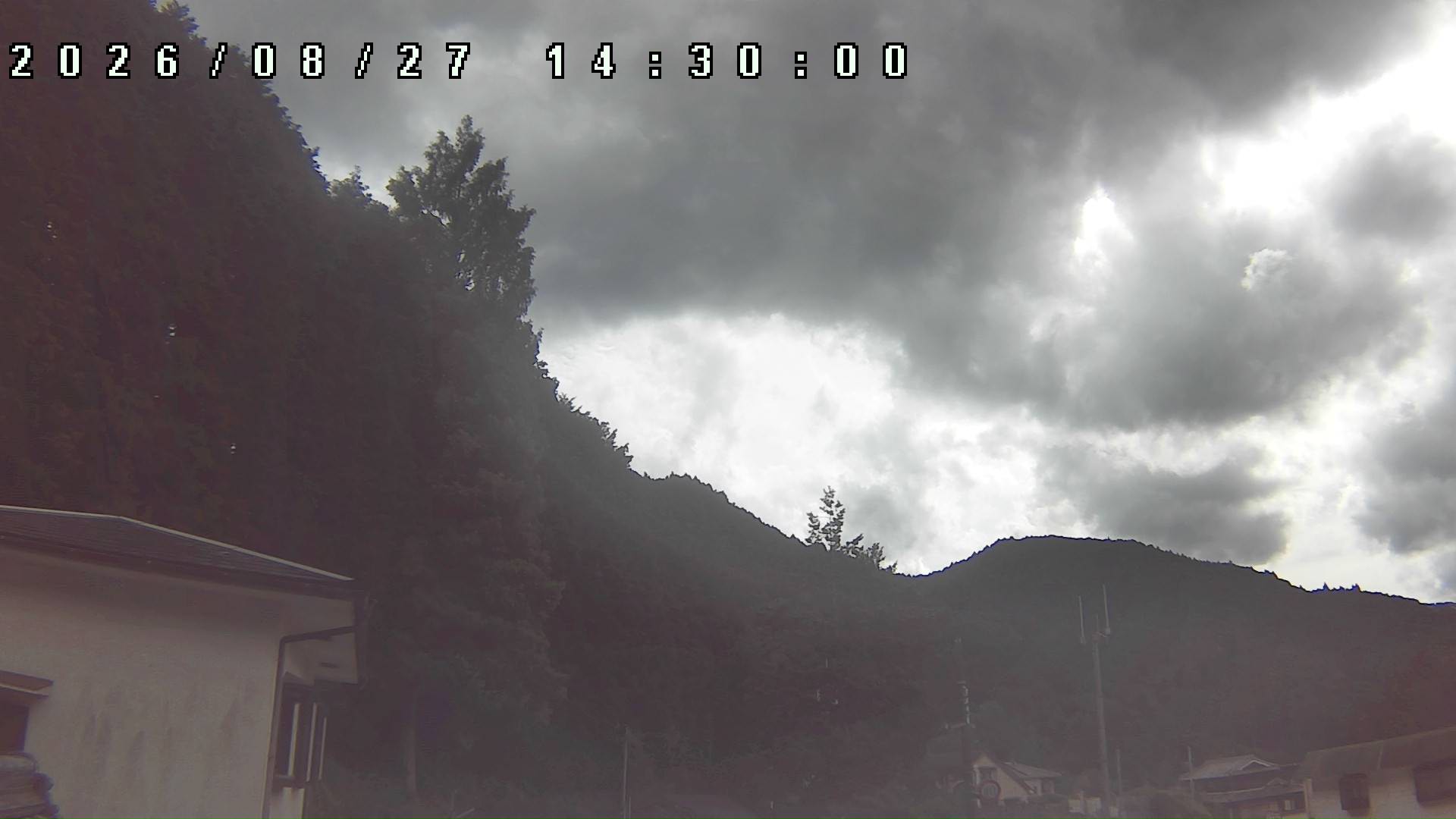 2026年8月27日 14:30ごろの金剛山登山口周辺の空