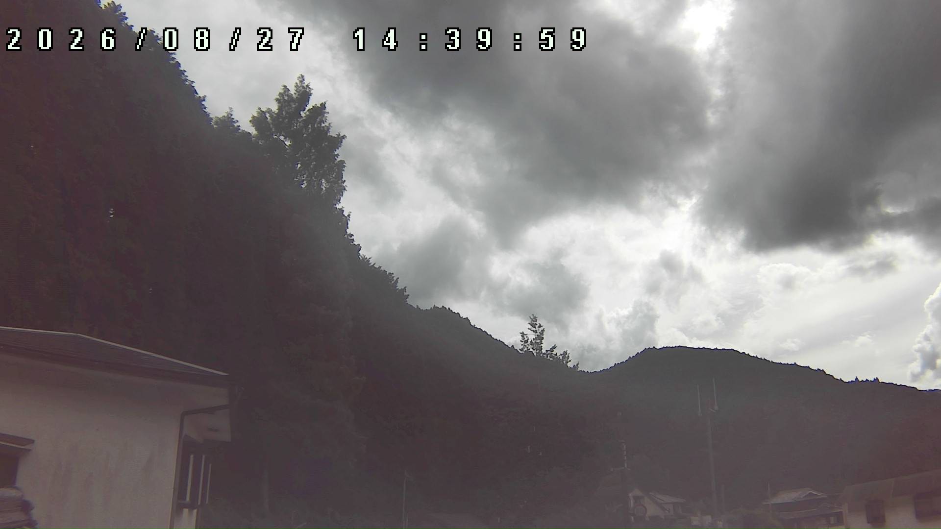 2026年8月27日 14:40ごろの金剛山登山口周辺の空