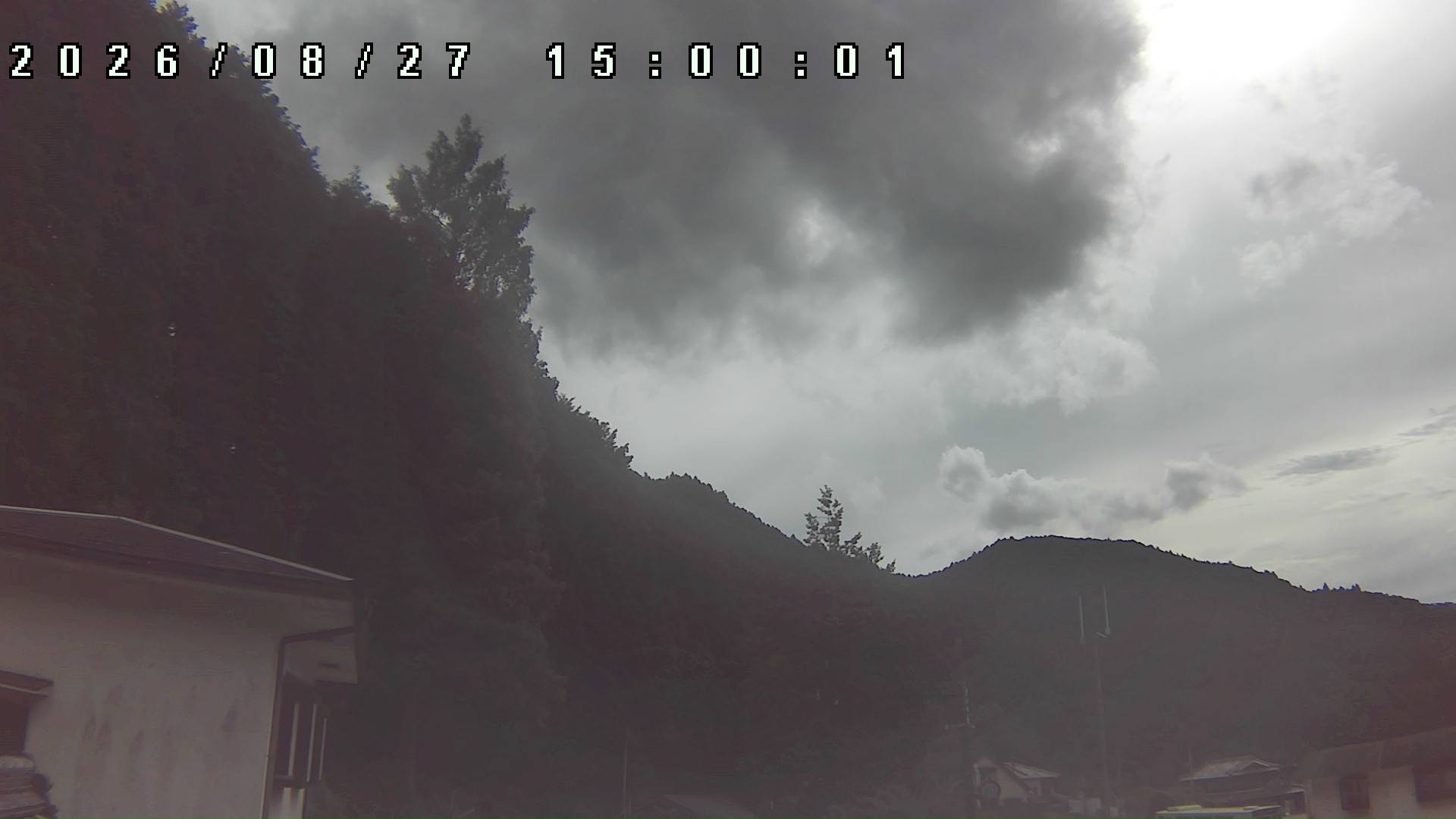 2026年8月27日 15:00ごろの金剛山登山口周辺の空