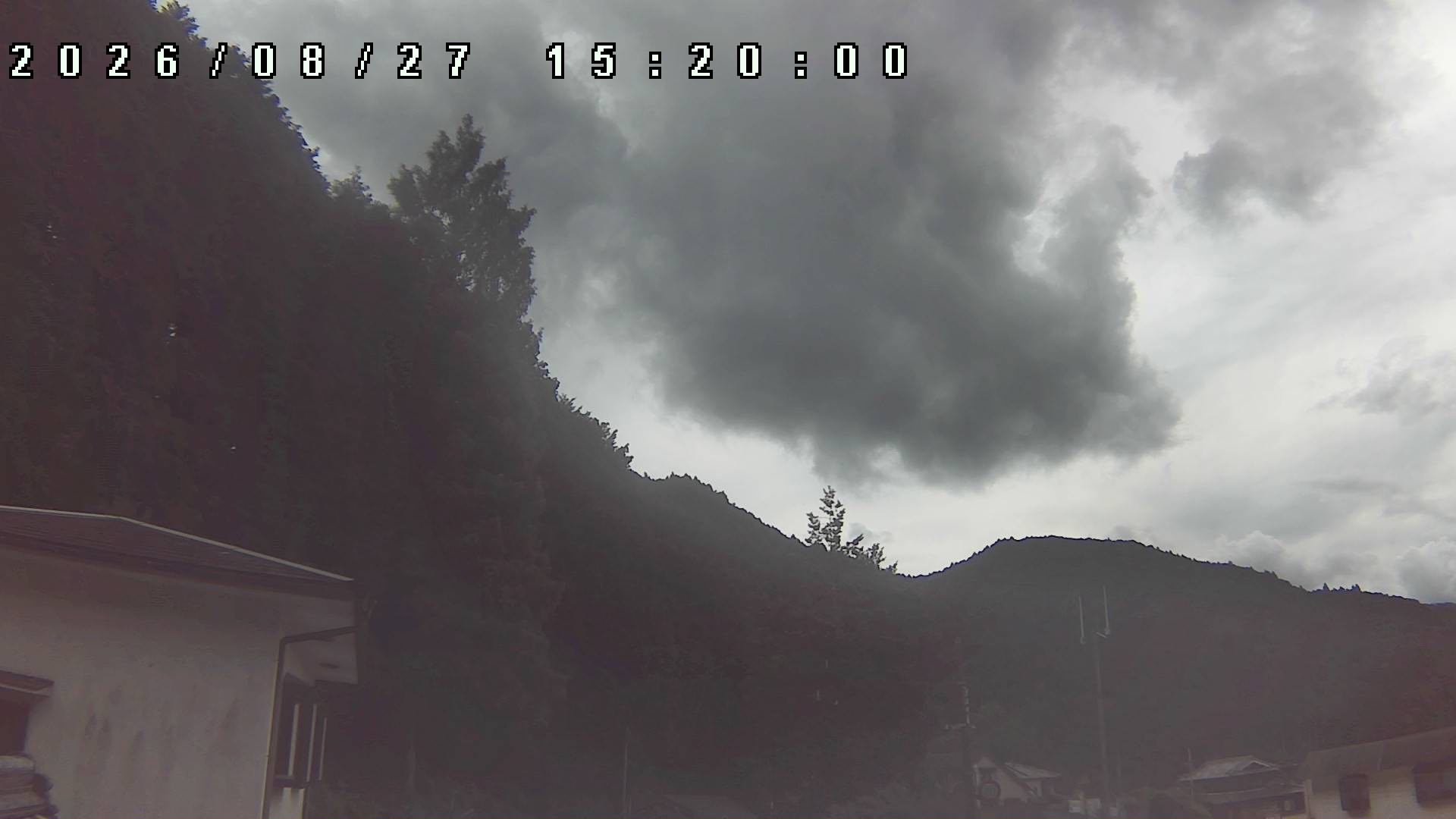 2026年8月27日 15:20ごろの金剛山登山口周辺の空