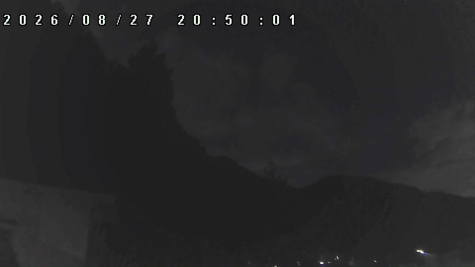 2026年8月27日 20:50ごろの金剛山登山口周辺の空