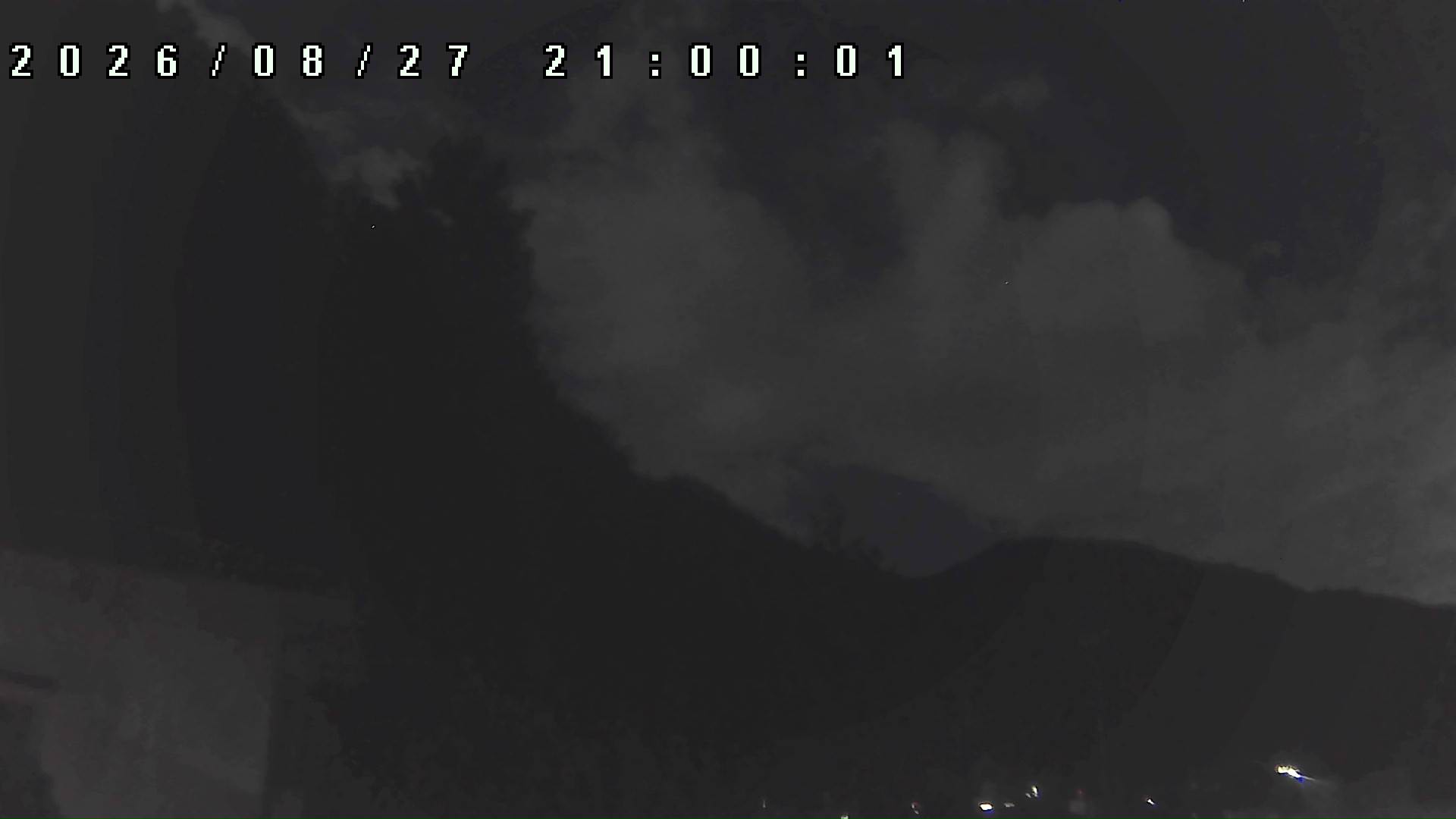 2026年8月27日 21:00ごろの金剛山登山口周辺の空