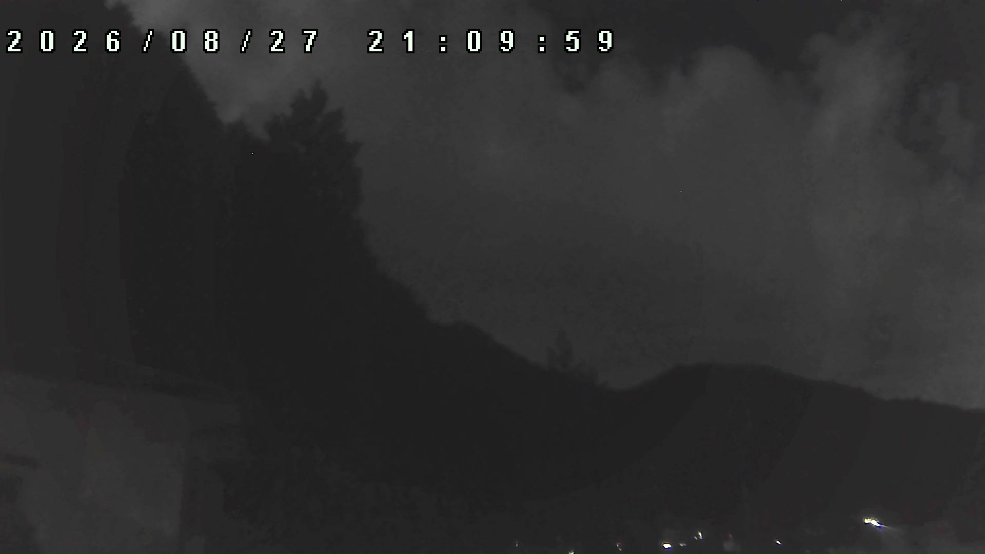 2026年8月27日 21:10ごろの金剛山登山口周辺の空