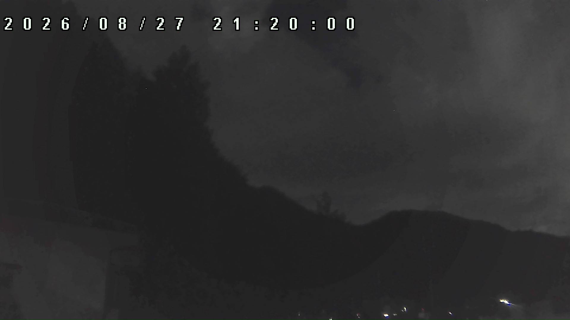 2026年8月27日 21:20ごろの金剛山登山口周辺の空
