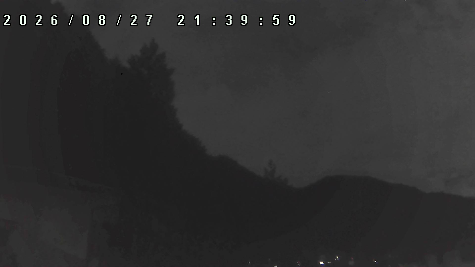 2026年8月27日 21:40ごろの金剛山登山口周辺の空
