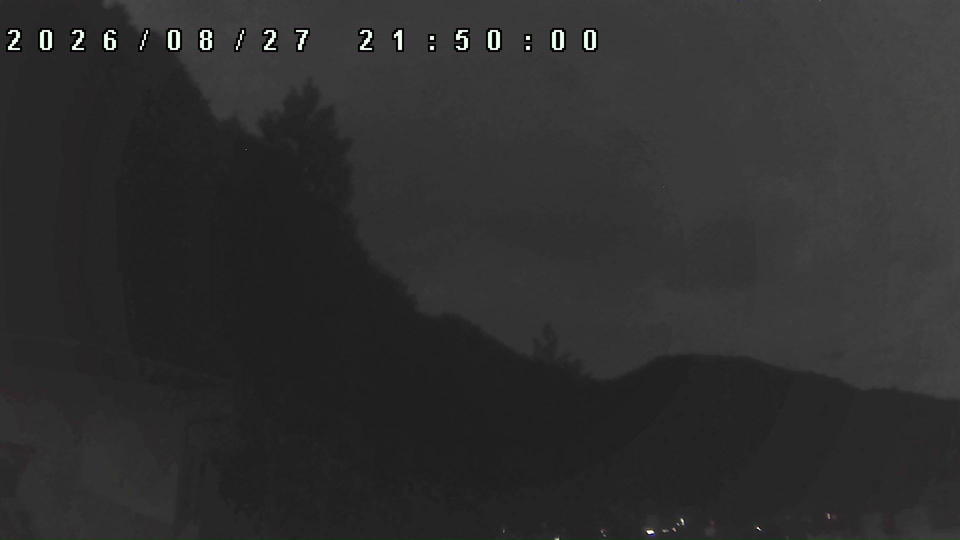2026年8月27日 21:50ごろの金剛山登山口周辺の空