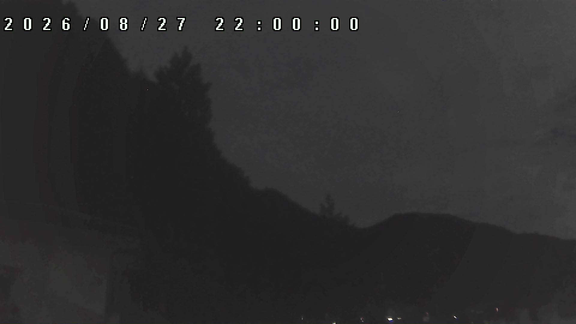 2026年8月27日 22:00ごろの金剛山登山口周辺の空