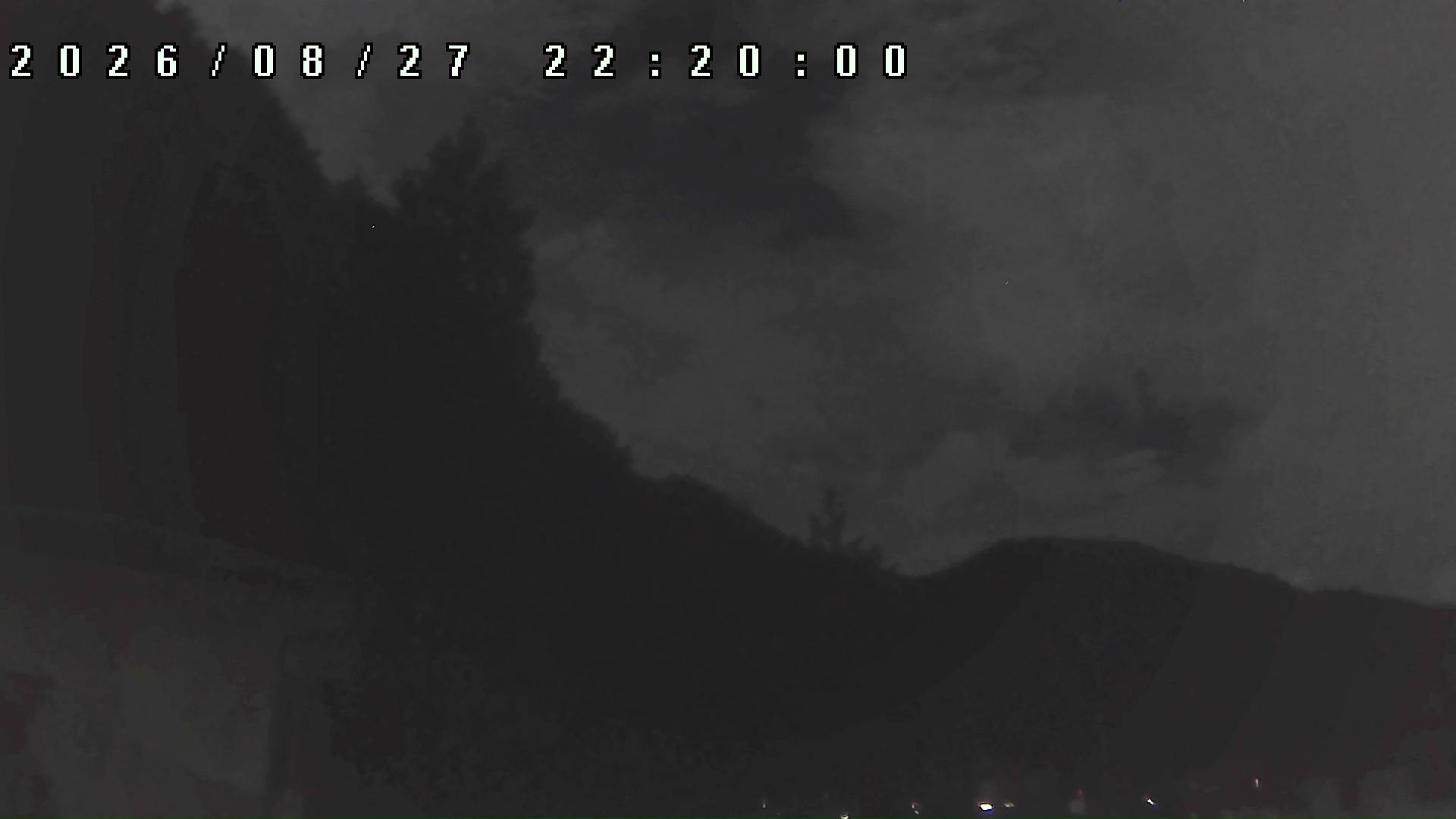2026年8月27日 22:20ごろの金剛山登山口周辺の空