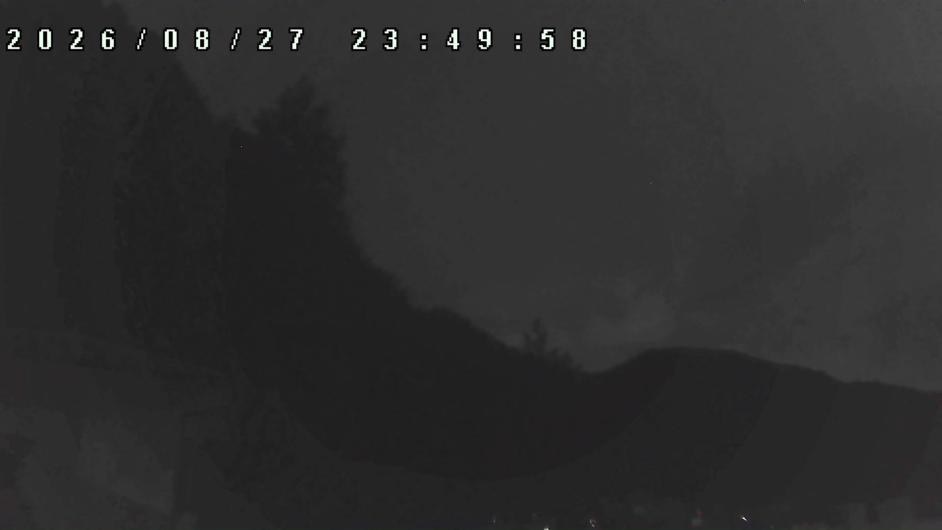 2026年8月27日 23:50ごろの金剛山登山口周辺の空
