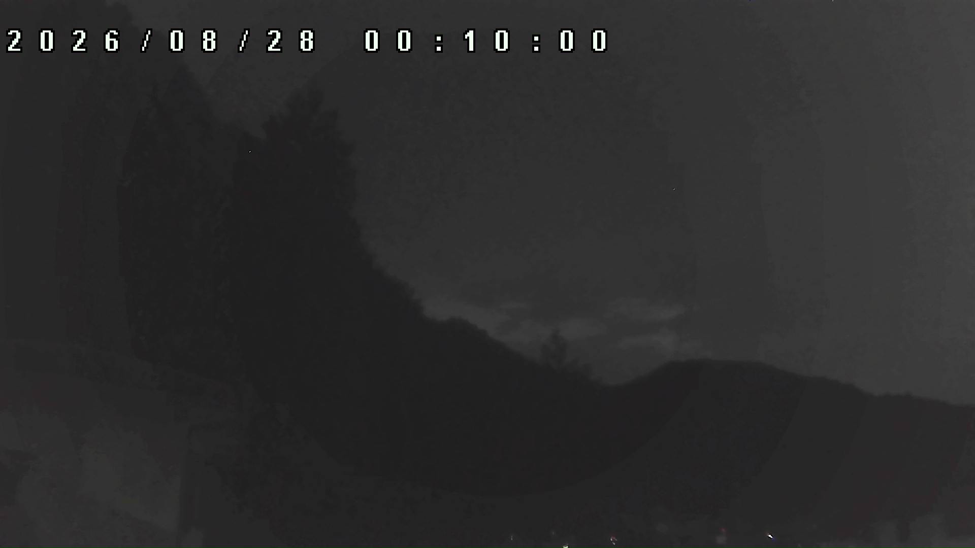 2026年8月28日 00:10ごろの金剛山登山口周辺の空