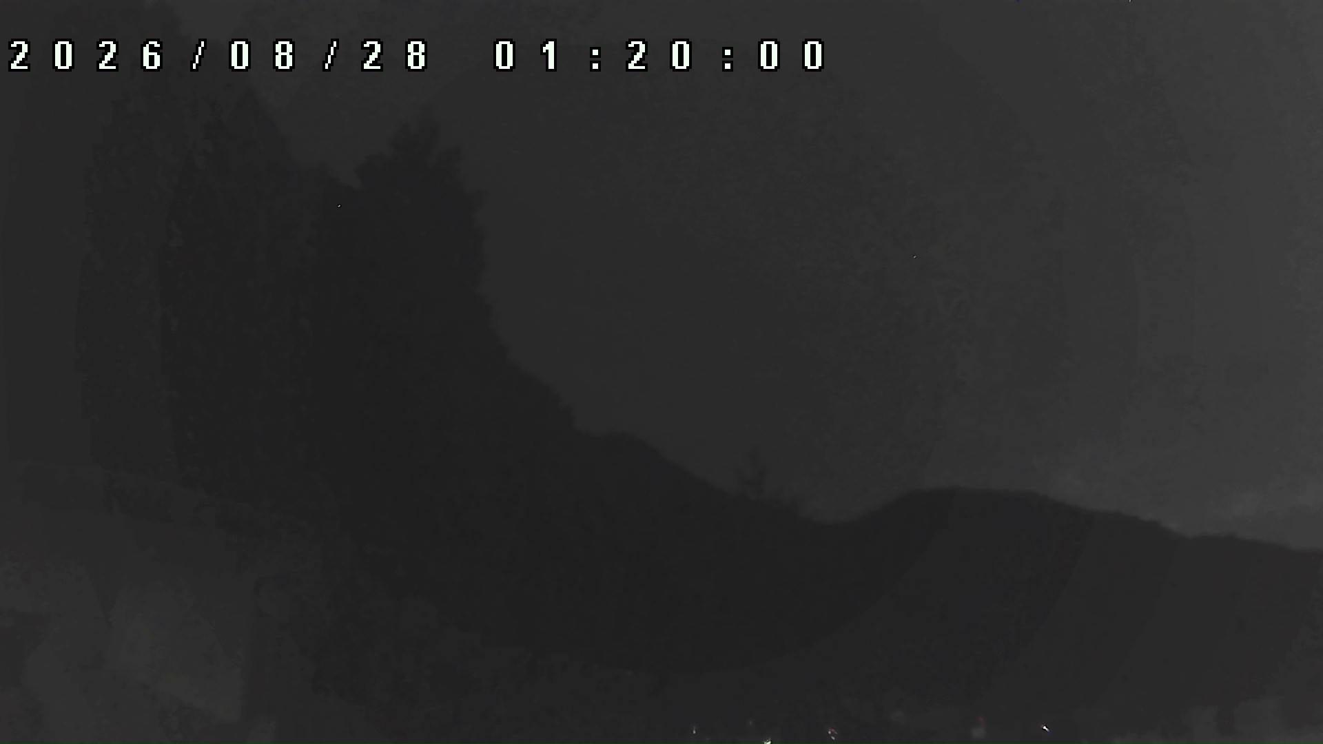 2026年8月28日 01:20ごろの金剛山登山口周辺の空