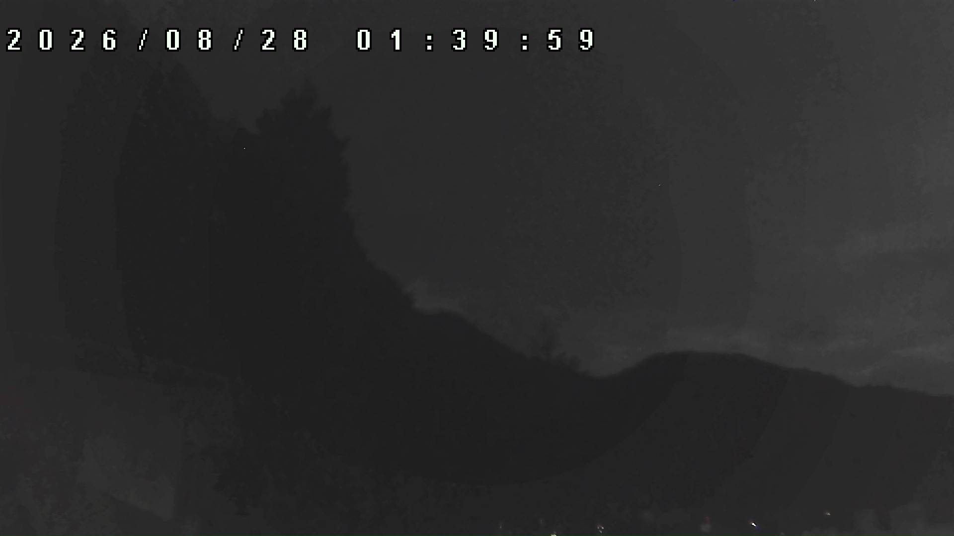 2026年8月28日 01:40ごろの金剛山登山口周辺の空