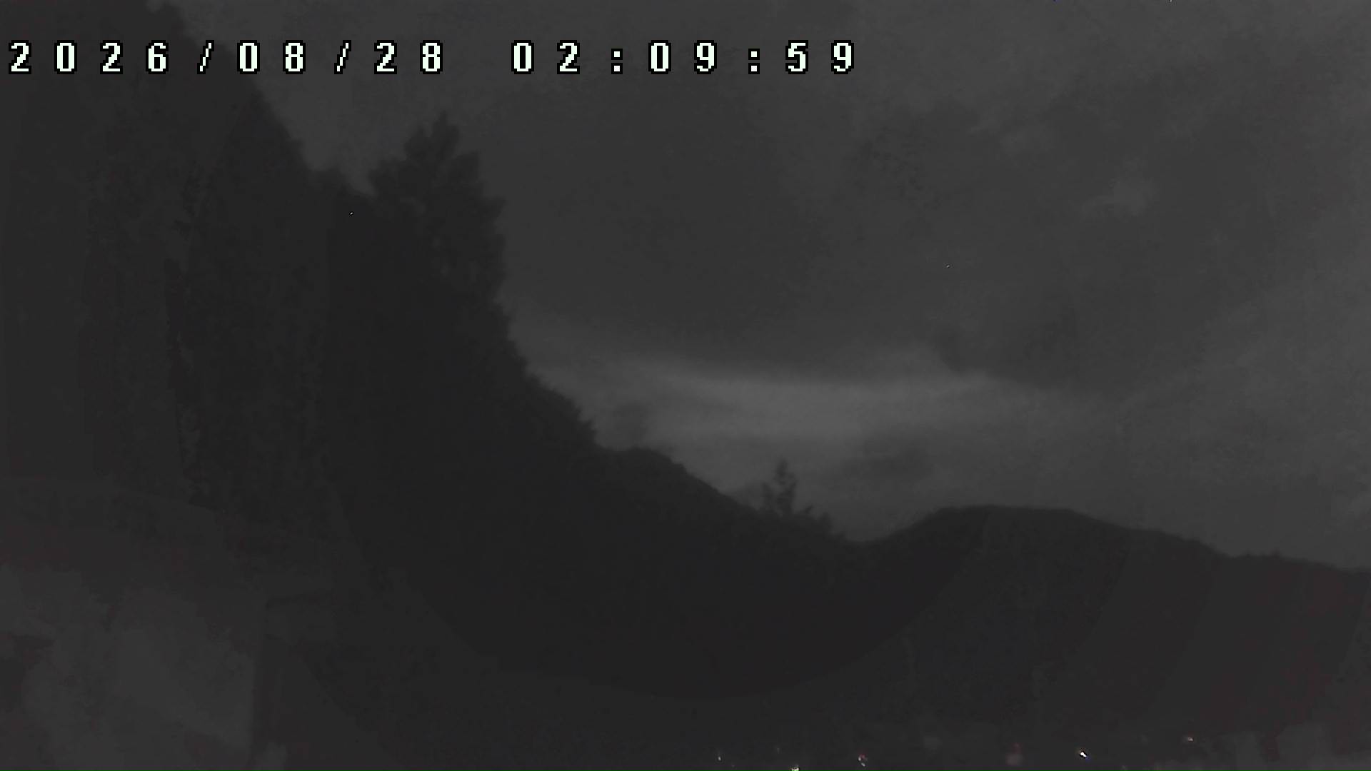 2026年8月28日 02:10ごろの金剛山登山口周辺の空