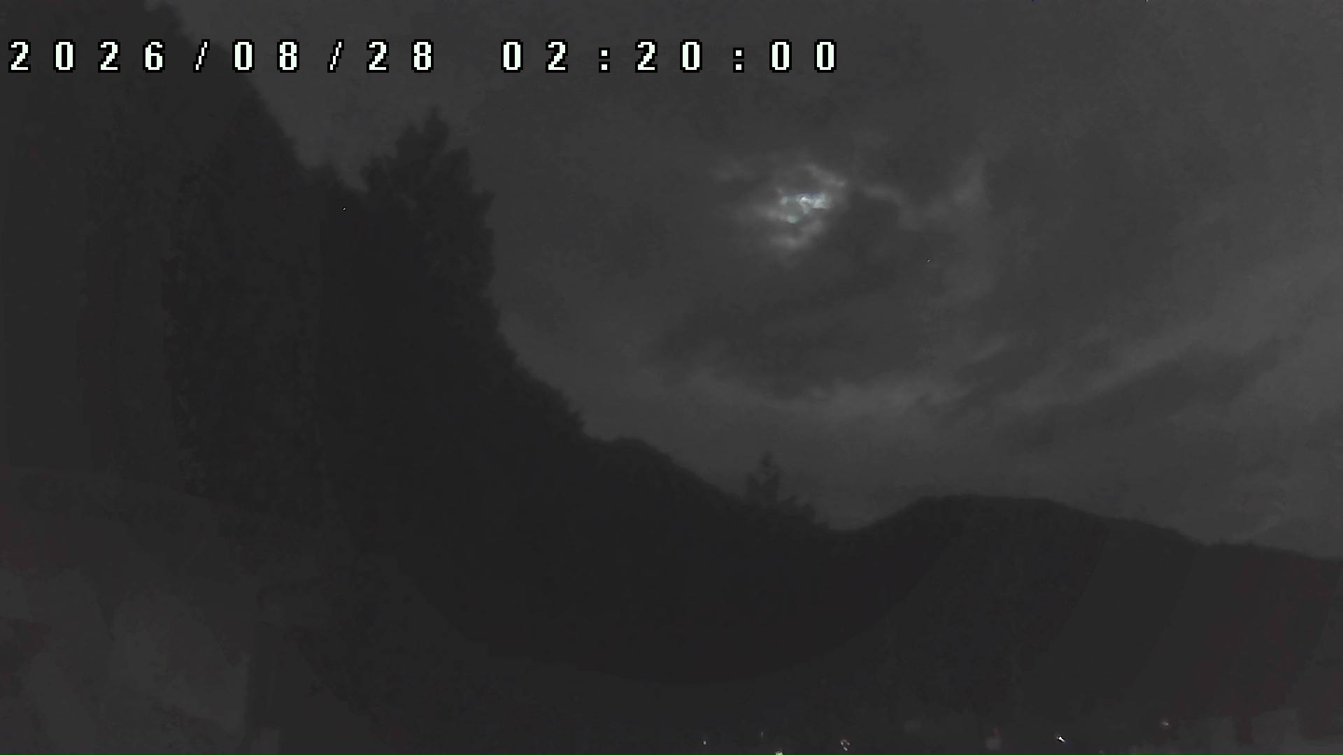 2026年8月28日 02:20ごろの金剛山登山口周辺の空