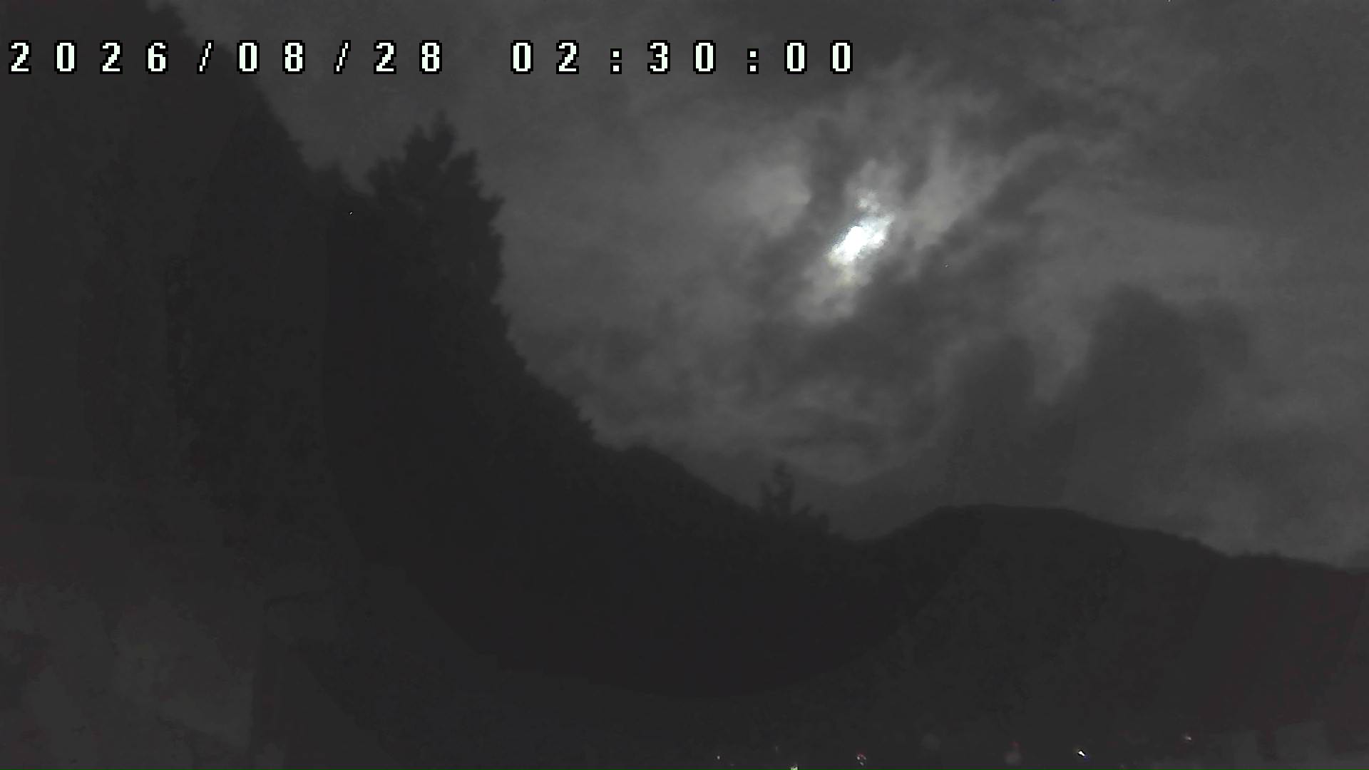 2026年8月28日 02:30ごろの金剛山登山口周辺の空