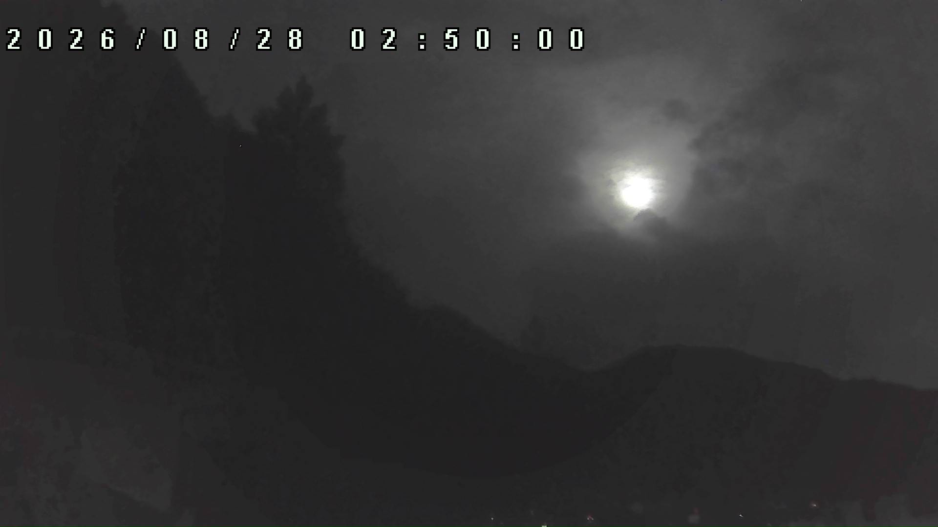 2026年8月28日 02:50ごろの金剛山登山口周辺の空