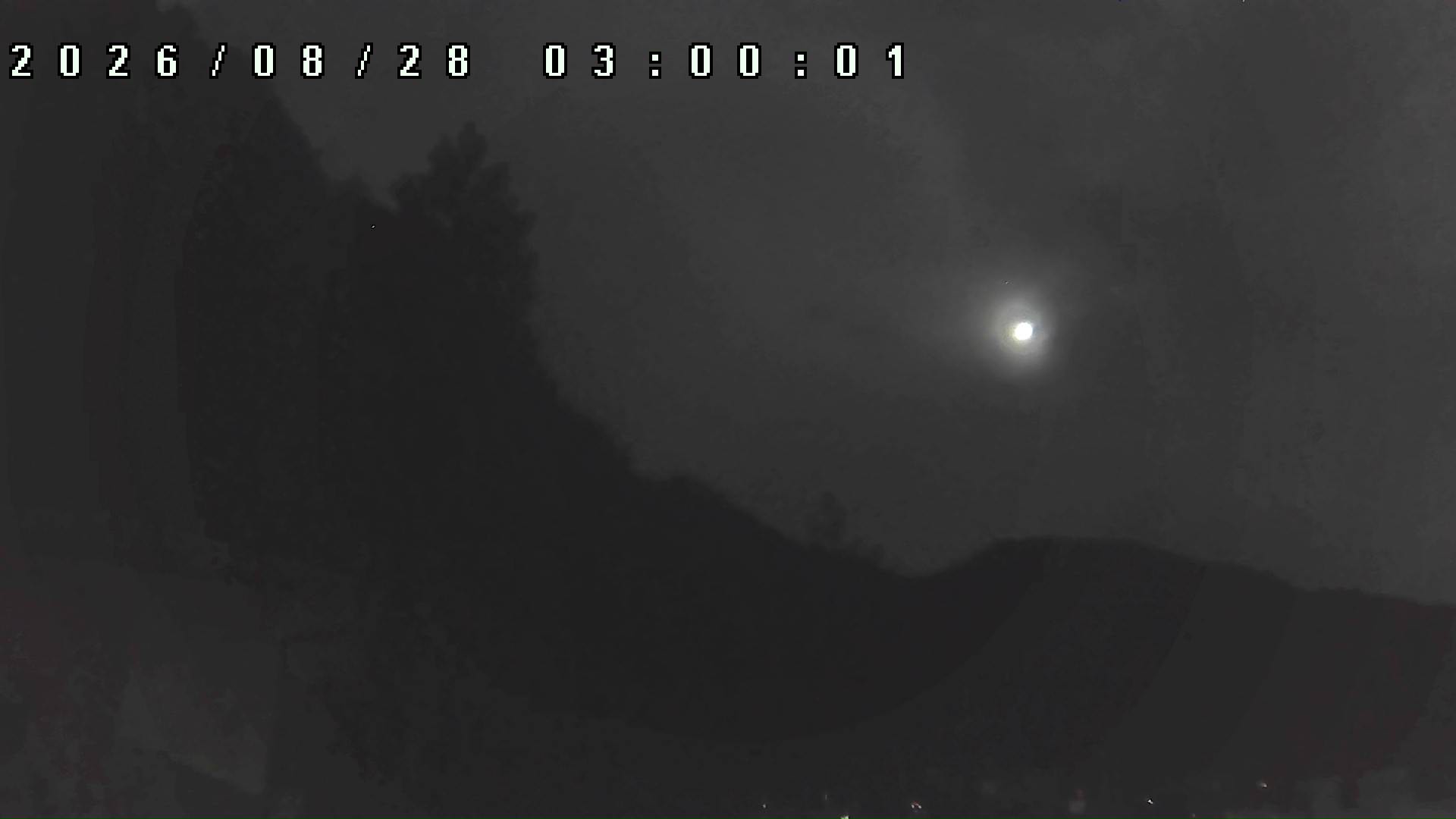 2026年8月28日 03:00ごろの金剛山登山口周辺の空