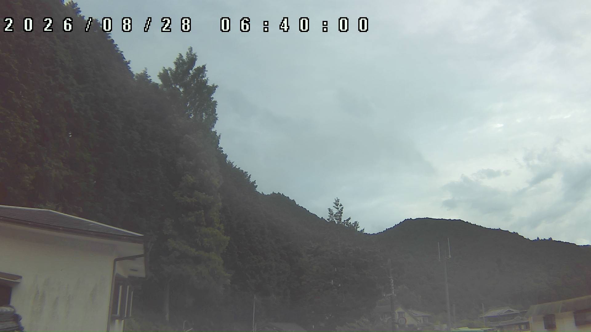 2026年8月28日 06:40ごろの金剛山登山口周辺の空