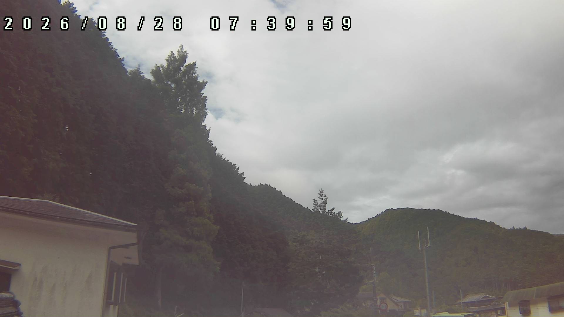 2026年8月28日 07:40ごろの金剛山登山口周辺の空
