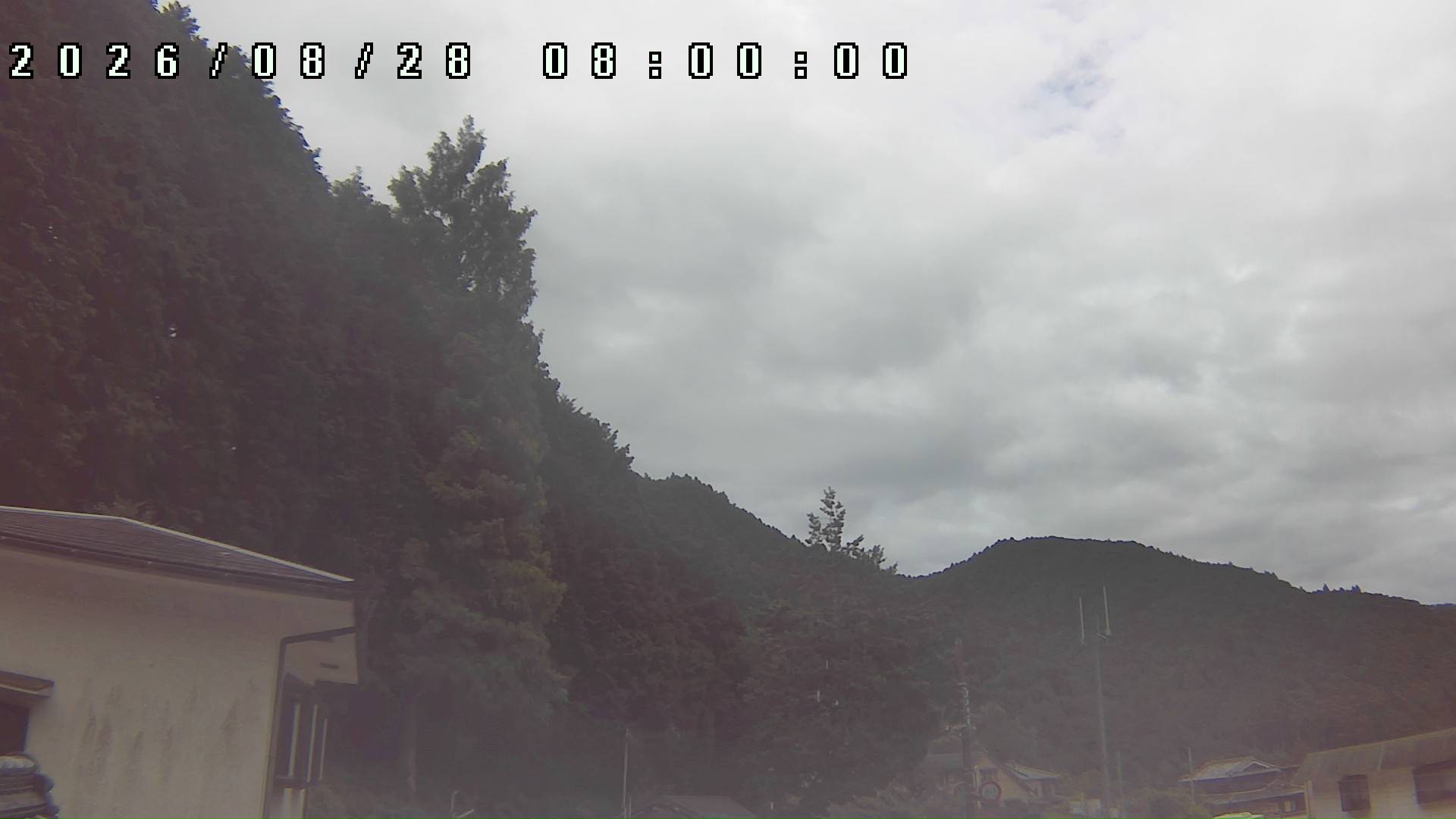 2026年8月28日 08:00ごろの金剛山登山口周辺の空