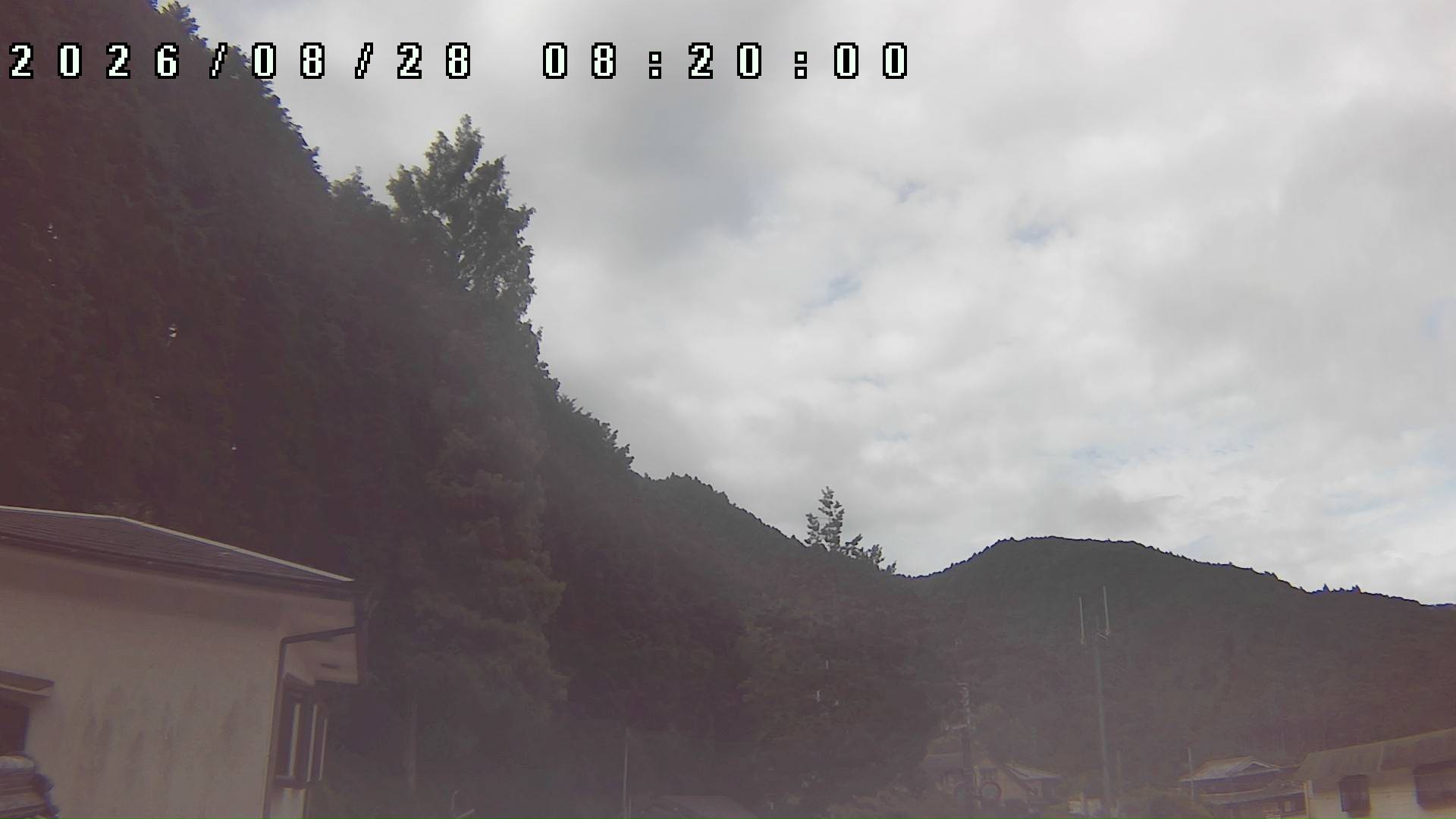 2026年8月28日 08:20ごろの金剛山登山口周辺の空