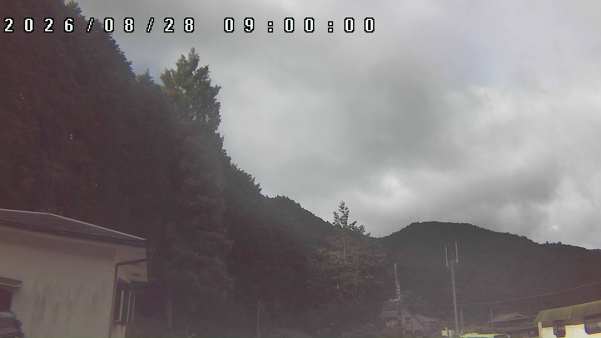 2026年8月28日 09:00ごろの金剛山登山口周辺の空