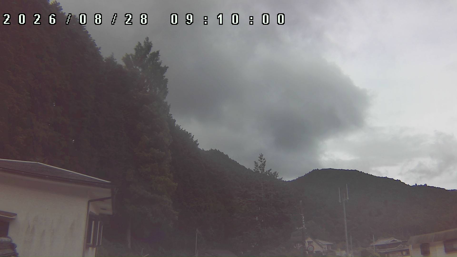 2026年8月28日 09:10ごろの金剛山登山口周辺の空