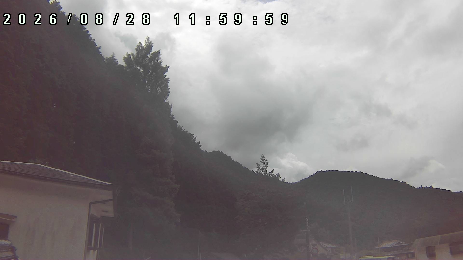 2026年8月28日 12:00ごろの金剛山登山口周辺の空