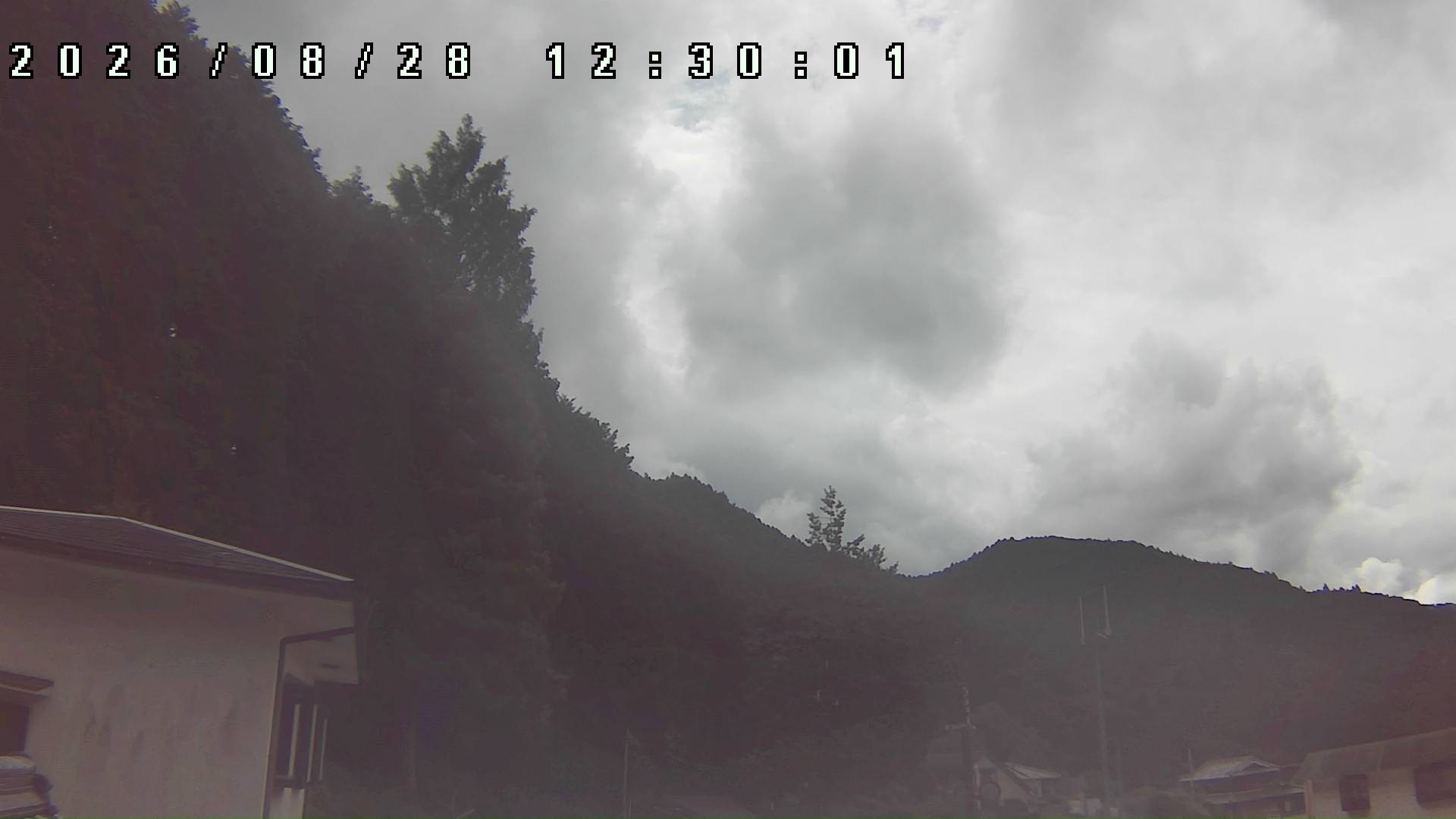 2026年8月28日 12:30ごろの金剛山登山口周辺の空
