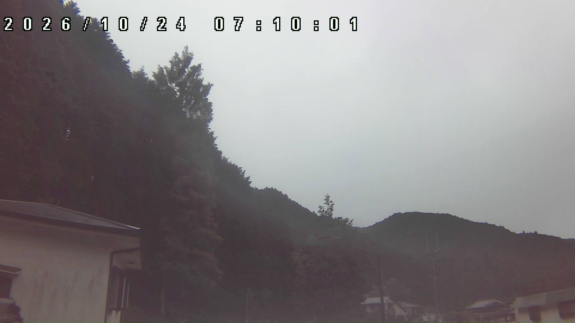 2026年10月24日 07:10ごろの金剛山登山口周辺の空