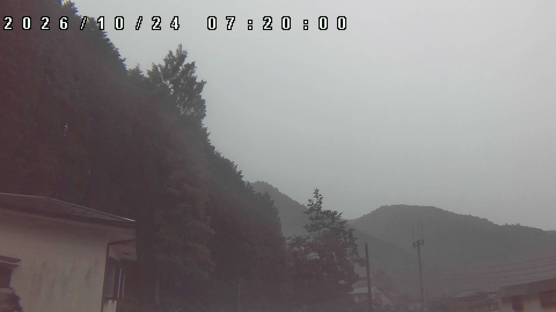 2026年10月24日 07:20ごろの金剛山登山口周辺の空