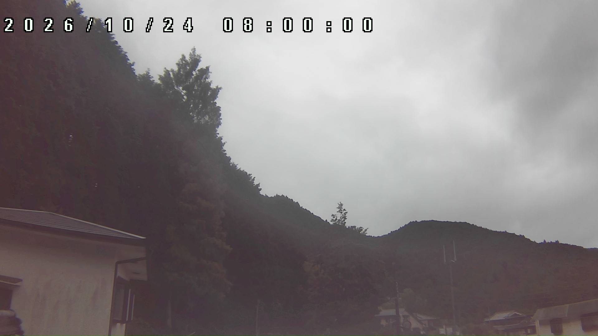 2026年10月24日 08:00ごろの金剛山登山口周辺の空
