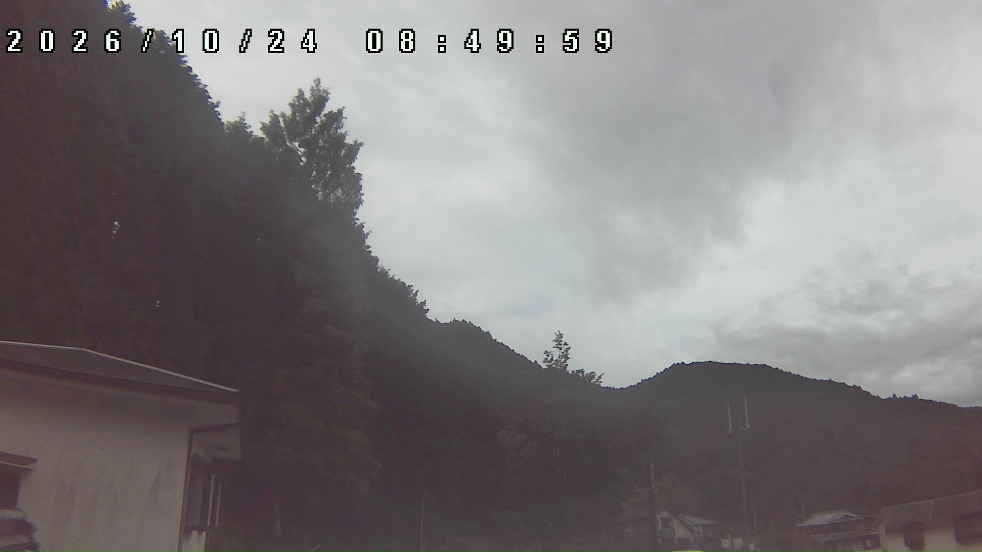 2026年10月24日 08:50ごろの金剛山登山口周辺の空