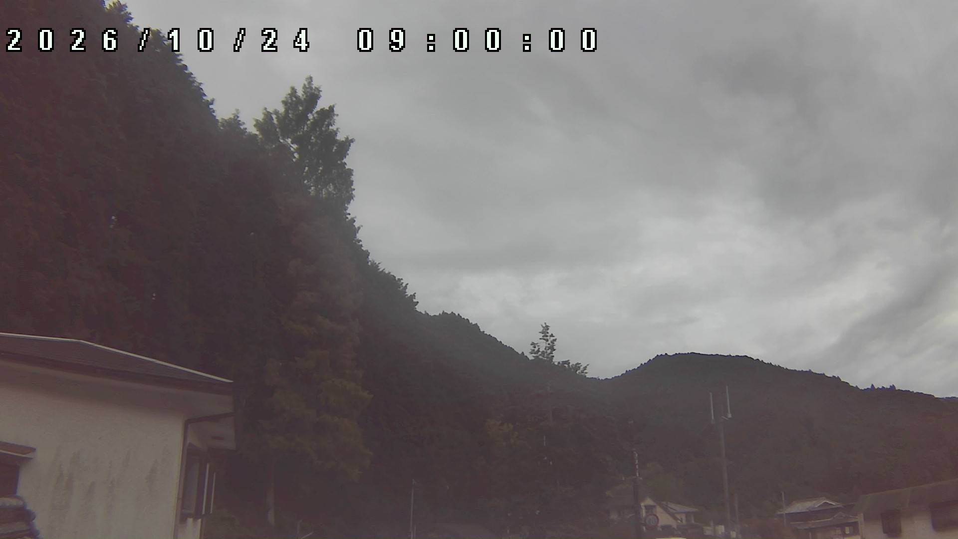 2026年10月24日 09:00ごろの金剛山登山口周辺の空