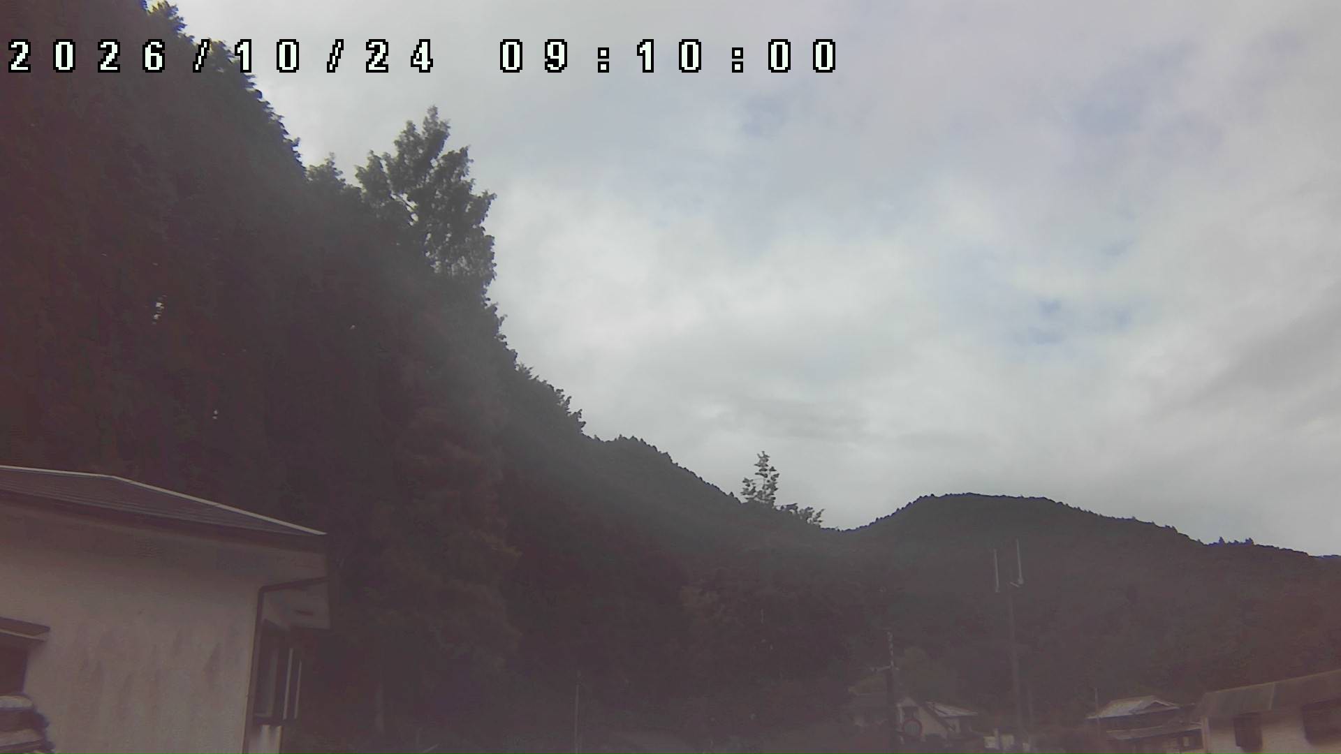 2026年10月24日 09:10ごろの金剛山登山口周辺の空