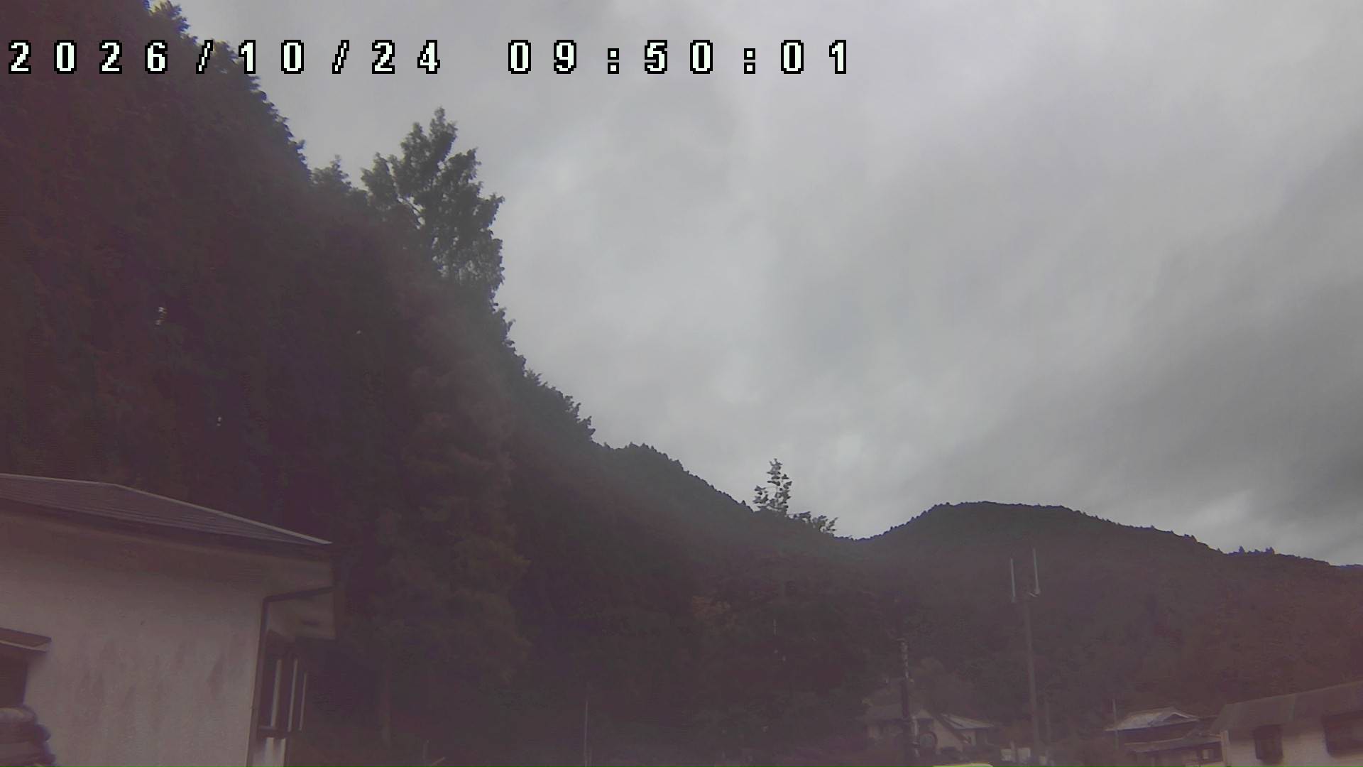 2026年10月24日 09:50ごろの金剛山登山口周辺の空