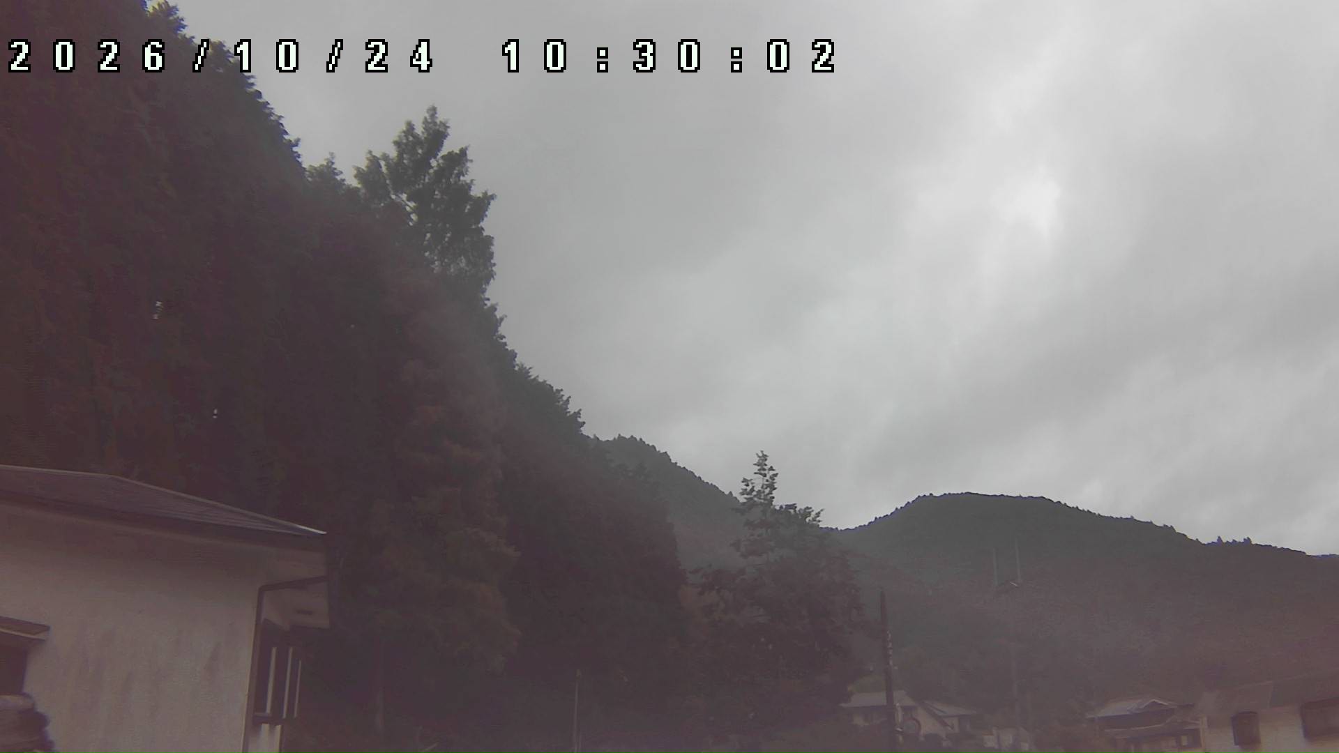 2026年10月24日 10:30ごろの金剛山登山口周辺の空