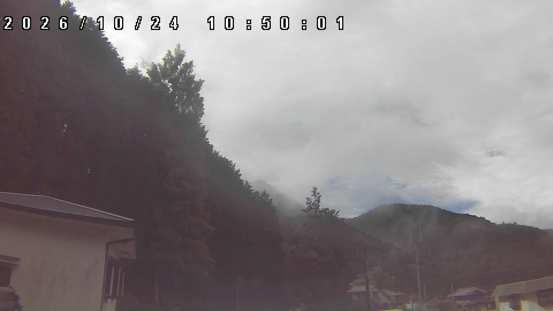 2026年10月24日 10:50ごろの金剛山登山口周辺の空